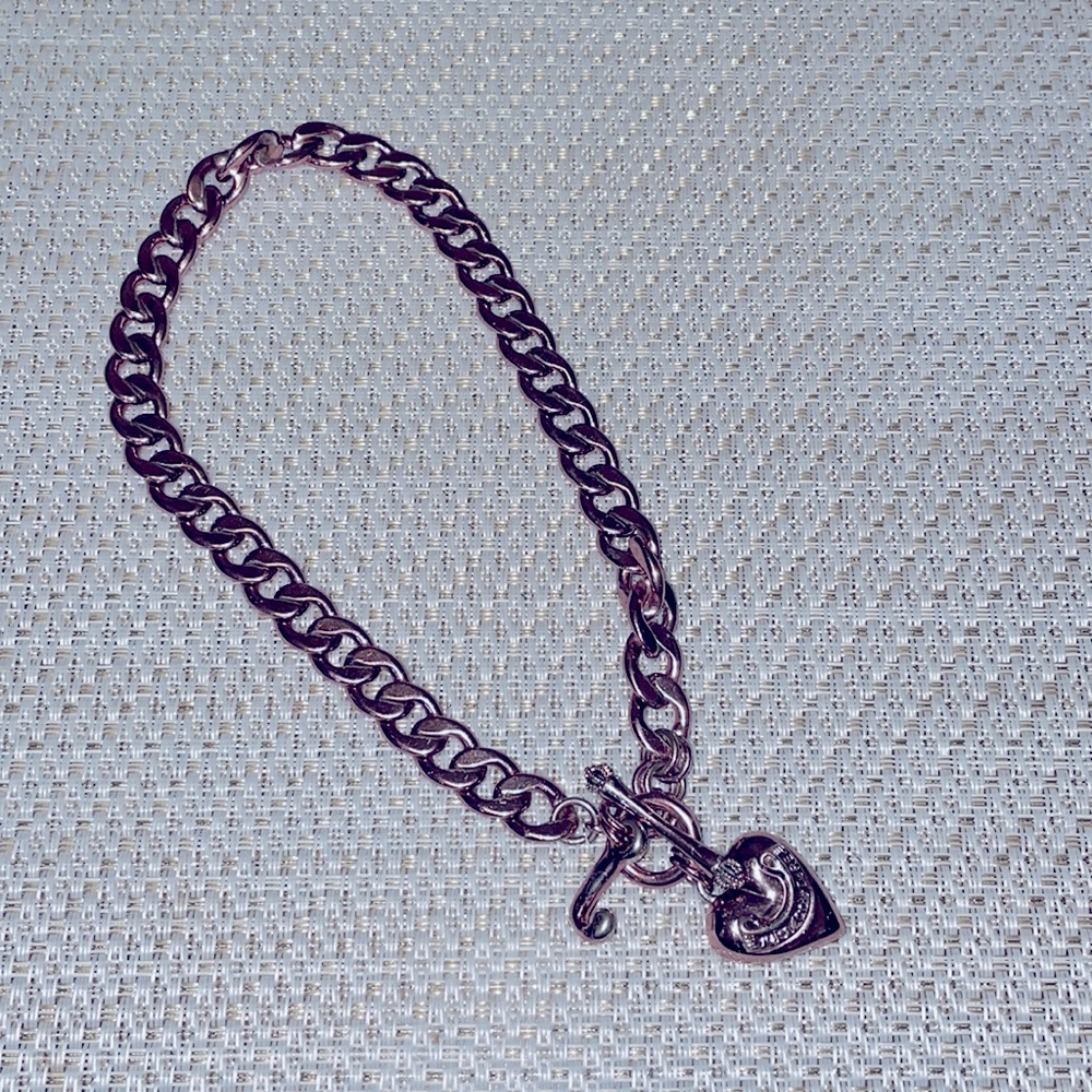 Juicy Couture Rose Gold color necklace (some wear)